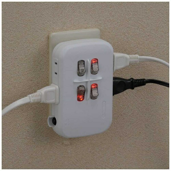 節電タップ4口 HS-A1759W(1コ入)