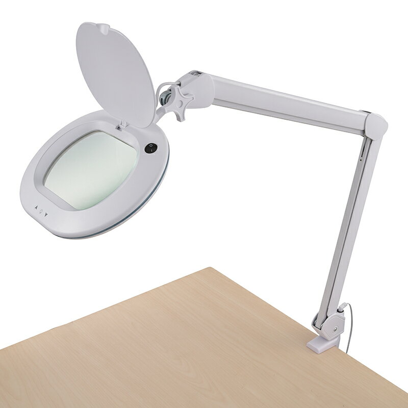 オーム電機 ルーペ付きLEDアームライト 昼光色 AS-L60BL-W 楽天市場】オーム電機 L-ZOOM ルーペ付きLEDアームライト AS