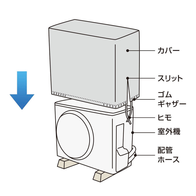 室外機カバー Lサイズ Z004L(1個)