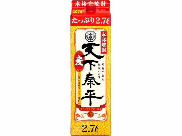 SALE／81%OFF】 1ケース 25度 送料無料 6本 2000ml 麦焼酎 パック