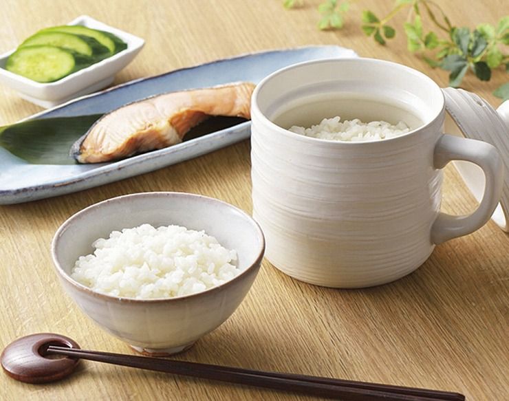 カクセー T-01B 電子レンジ専用炊飯陶器 楽炊御膳 黒(1コ入)
