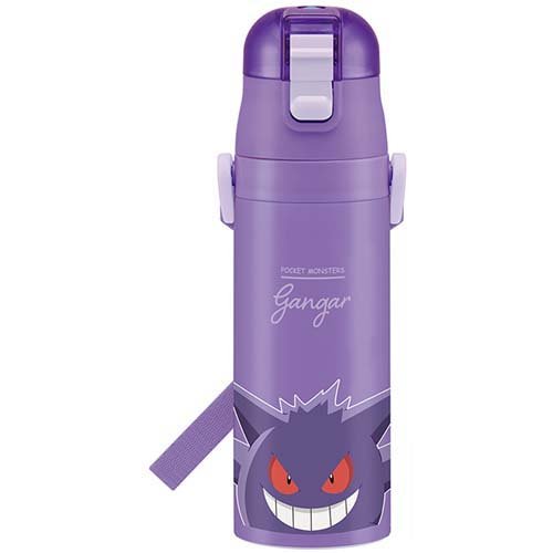 軽量 保冷 ステンレス 水筒 直飲み 470ml ポケモン ゲンガー(1本)