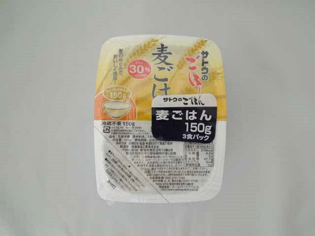 佐藤食品工業 サトウのごはん麦ごはん１５０ｇ３食パック