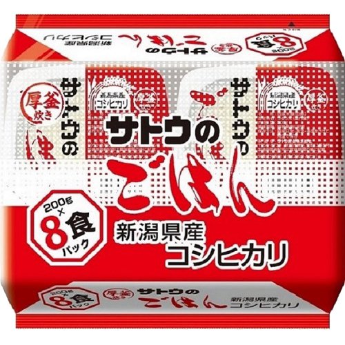 楽天市場 サトウ食品 サトウのごはん 新潟県産コシヒカリ 0g 8食入 価格比較 商品価格ナビ