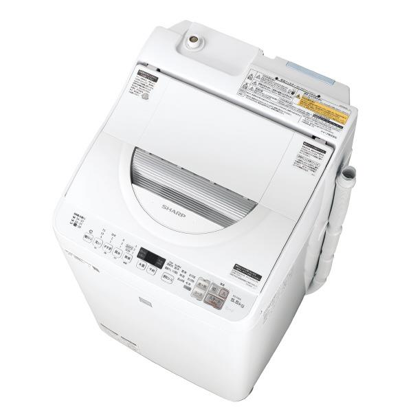 定番国産SHARP　5.5㎏　全自動洗濯乾燥機　ES-T5E6　2019年製　中古品　/　相模原市　リサイクルショップ　直接引取大歓迎 5kg以上