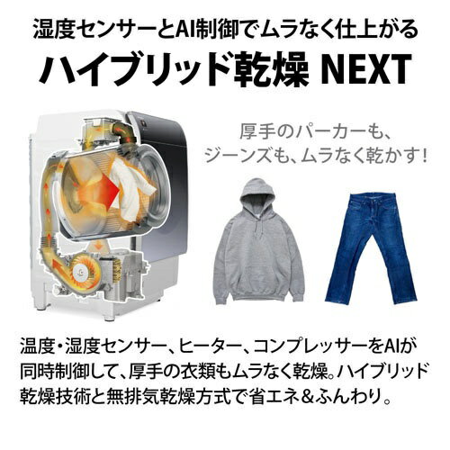 SHARP ドラム式洗濯乾燥機 ES-X11A-TR