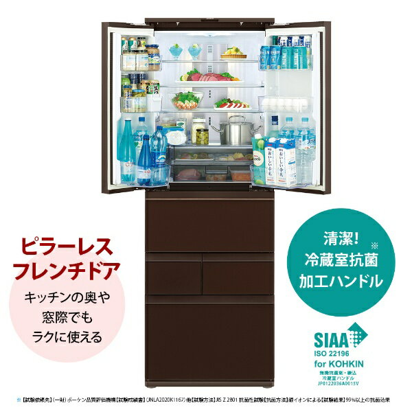 SHARP 504L 6ドア冷蔵庫 SJ-GK50K-T