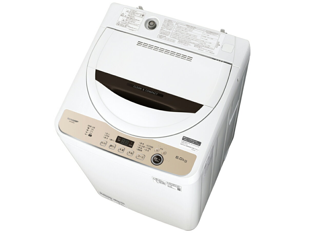 楽天市場】シャープ 洗濯機 一人暮らし 5.5kg ES-TX5FJ-W シャープ 