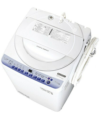 楽天市場】シャープ シャープ SHARP ES-T715-W ホワイト 全自動洗濯機 