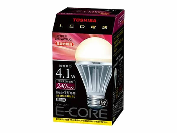 楽天市場】東芝ライテック 東芝 LED電球 E-CORE(イー・コア) 60Wタイプ