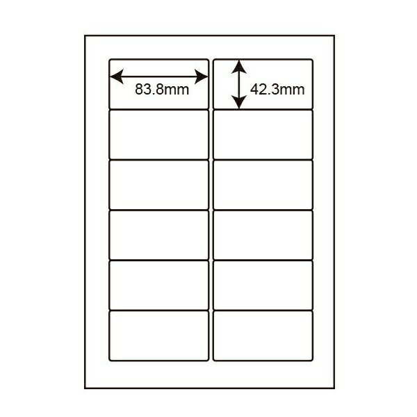 楽天市場】東洋印刷 東洋印刷 シートカットラベル A4版 12面付 WP01203 | 価格比較 - 商品価格ナビ