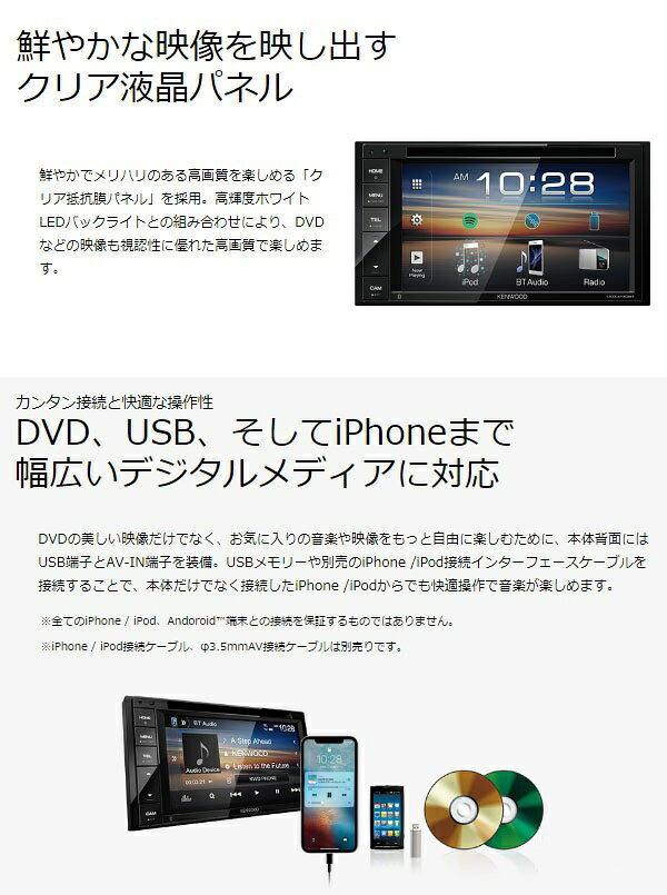 楽天市場 Jvcケンウッド ケンウッド Kenwood Dvd Cd Usb Ipod Bluetoothレシーバー Ddx4190bt 価格比較 商品価格ナビ