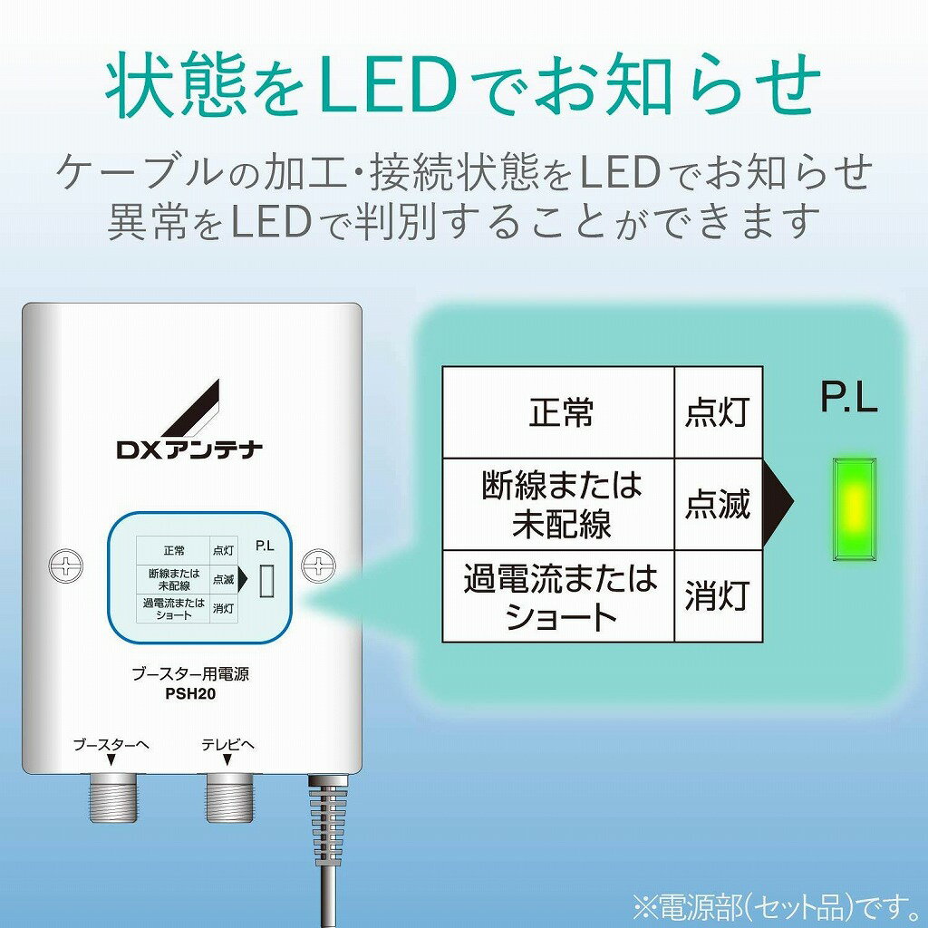 DXアンテナ CS/BS-IF・UHFブースター CU43AS+inforsante.fr