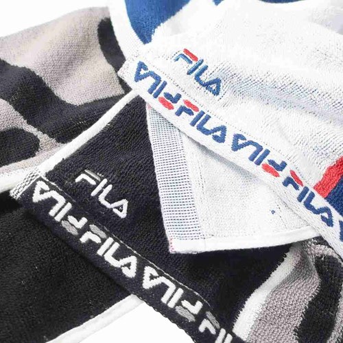 フィラ マフラータオル ジャガード アクティブロングタオル リブレ FILA 日繊商工 抗菌防臭 スリムロングタオル ジョギング スポーツブランド グッズ ホワイトデー