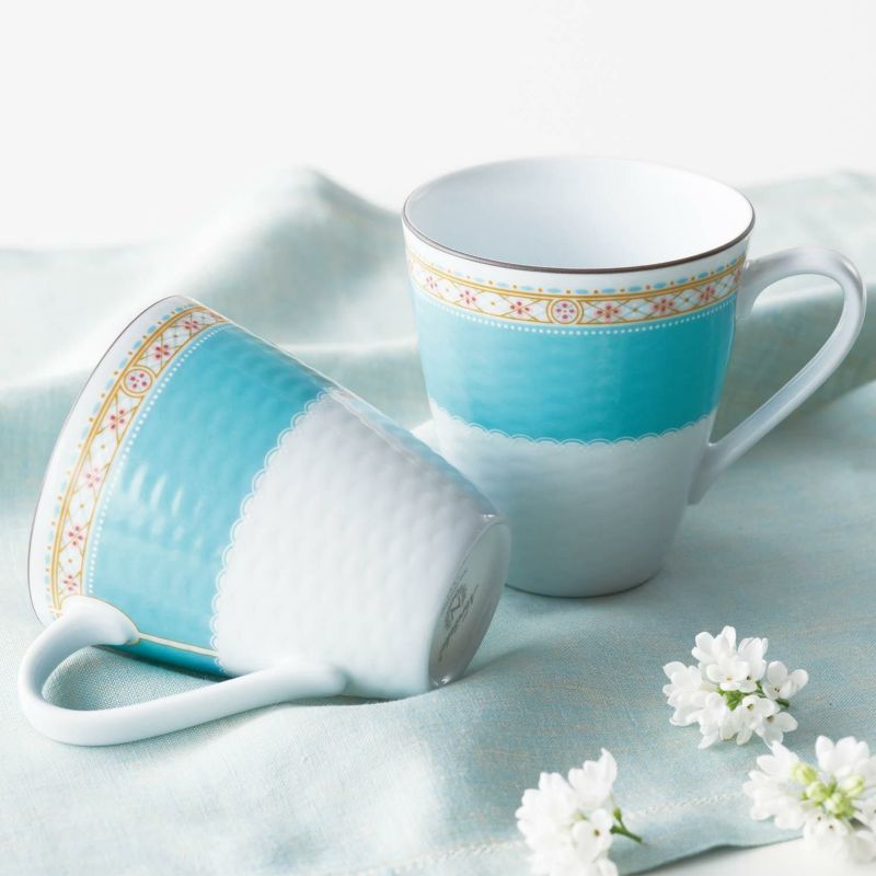 【楽天市場】ノリタケカンパニーリミテド Noritake ノリタケ ハミングブルー ペアマグカップ P5355L/1645 | 価格比較