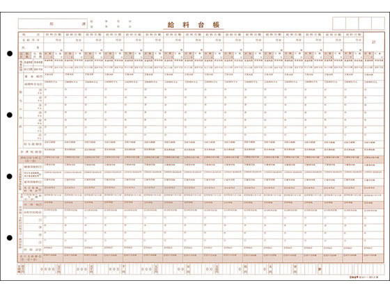 楽天市場】日本法令 日本法令 タック式給料明細書・給料台帳 ヨコ型 カラー2色刷(3枚複写・10組) | 価格比較 - 商品価格ナビ