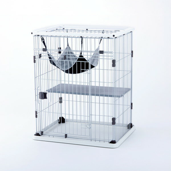 キャットケージ P-CSC-902 スリムケージ　ホワイト カラースリムケージ 2段 P-CSC-902 ブラウン 猫用 P226120