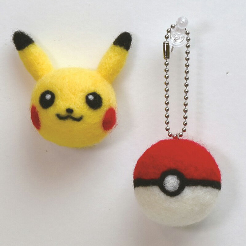 楽天市場 ハマナカ 羊毛フェルト キット アクレーヌで作るポケモン ピカチュウ モンスターボール H441 490 価格比較 商品価格ナビ