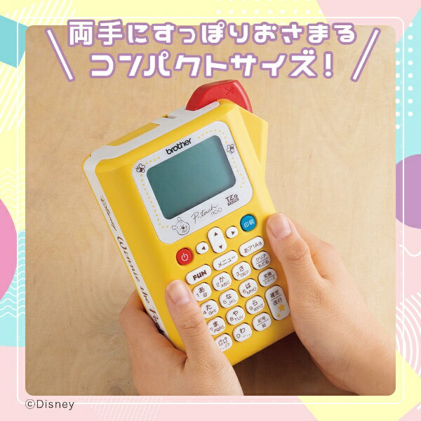 brother ピータッチ プーさんイエロー PT-J100 PHY