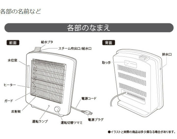 YUASA 加湿電気ストーブYTK-D901YHF(W) - 電気ヒーター