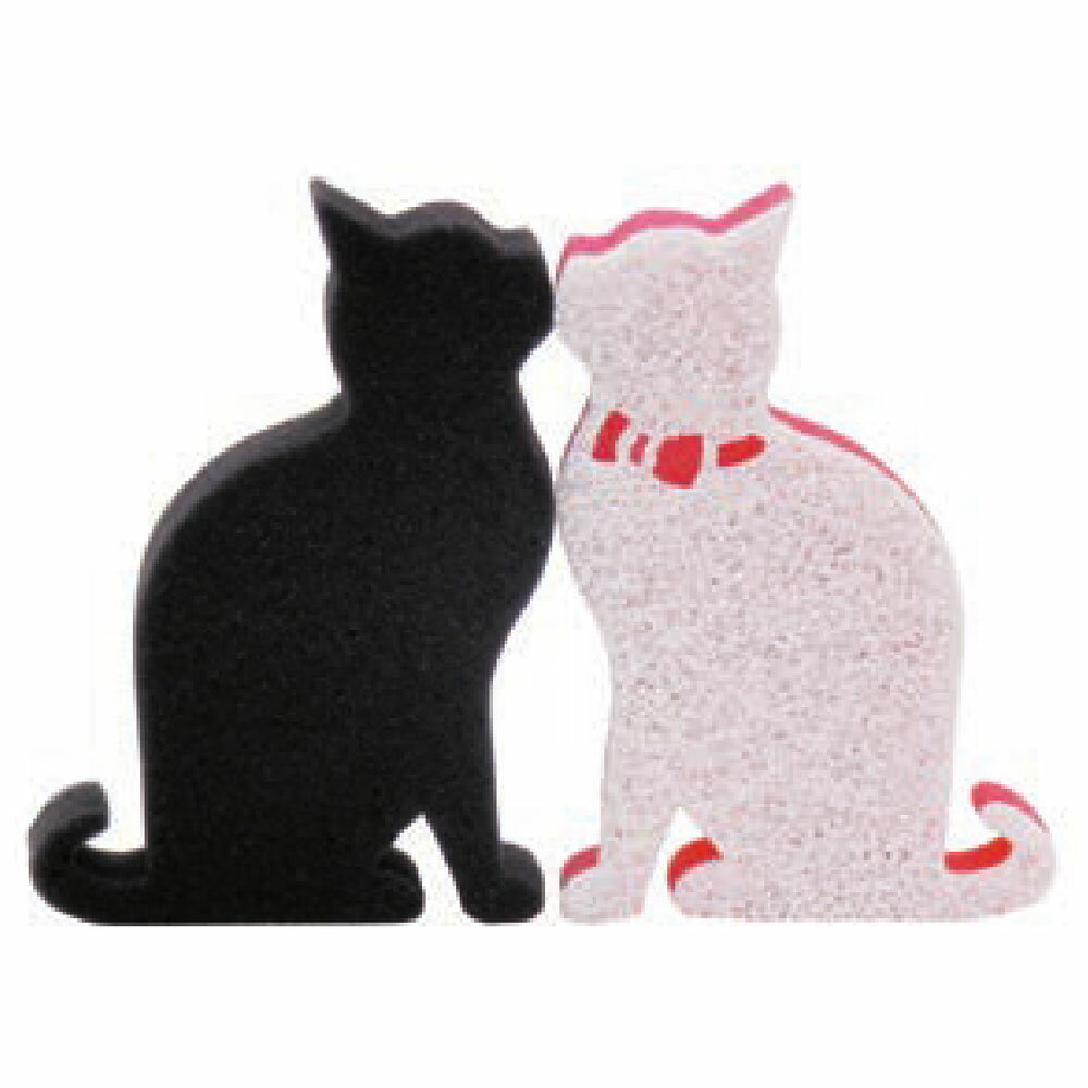 楽天市場 大西賢製販 Abeille キッチンスポンジ 黒猫 ピンクリボン白猫 Aisp600 価格比較 商品価格ナビ