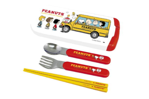 楽天市場 大西賢製販 Peanuts Snoopy スヌーピー トリオ 箸 スプーン フォーク School Bus Sld 1303 価格比較 商品価格ナビ
