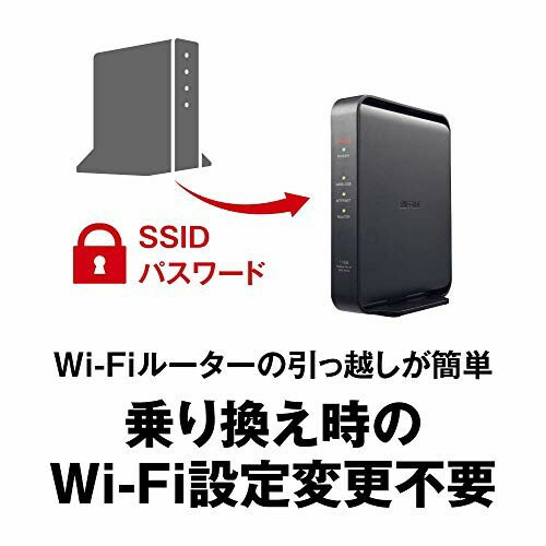 BUFFALO Wi-Fiルーター WSR-1166DHPL2/N ブラック
