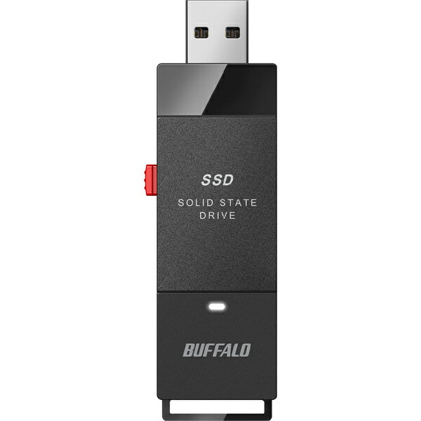 BUFFALO 外付けSSD ブラック 500GB SSD-PUT500U3-BKA