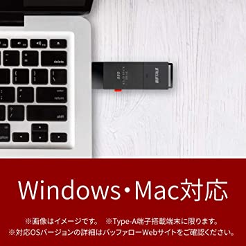 Buffalo - SSD-PUT1.0U3-B/N バッファロー USB 3.2 Gen 1 対応 SSD-PUT1.0U3-B/N : 外付けSSD | バッファロー