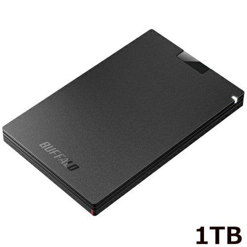 BUFFALO バッファロー 販売 SSD-PG1.0U3-BC/D USB 3.2 Gen1 対応ポータブルSSD 1TB 50cmケーブル付属