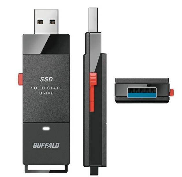 BUFFALO 外付けSSD 500GB ブラック SSD-SCT500U3-BA