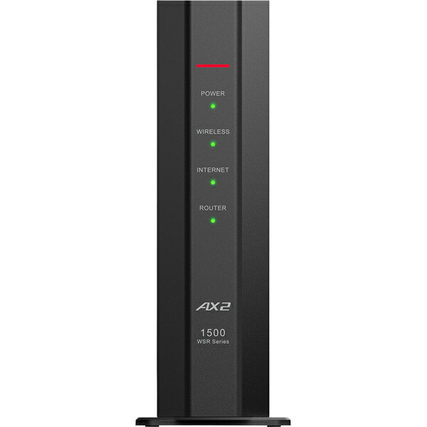 BUFFALO Wi-Fiルーター ブラック WSR-1500AX2B-BK