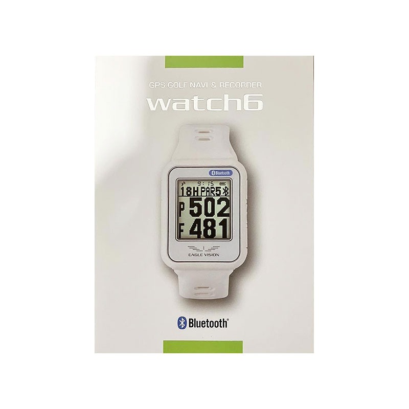 朝日ゴルフ用品｜ASAHI GOLF GPS ゴルフナビゲーション ウォッチ EAGLE VISION watch 6 ホワイト EV-236