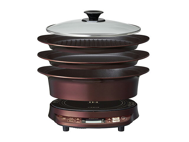 楽天市場】小泉成器 コイズミ IHグリルなべ レッド KIH-1411／R
