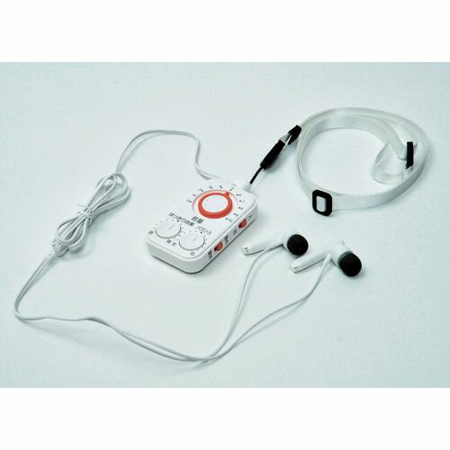 山善 YAMAZEN 集音器 耳にやさしい 音量10段階 デジタルステレオ集音器 ホワイト YSF-300 W メーカー保証1年  幅4.4×奥行1.6×高さ7.2cm