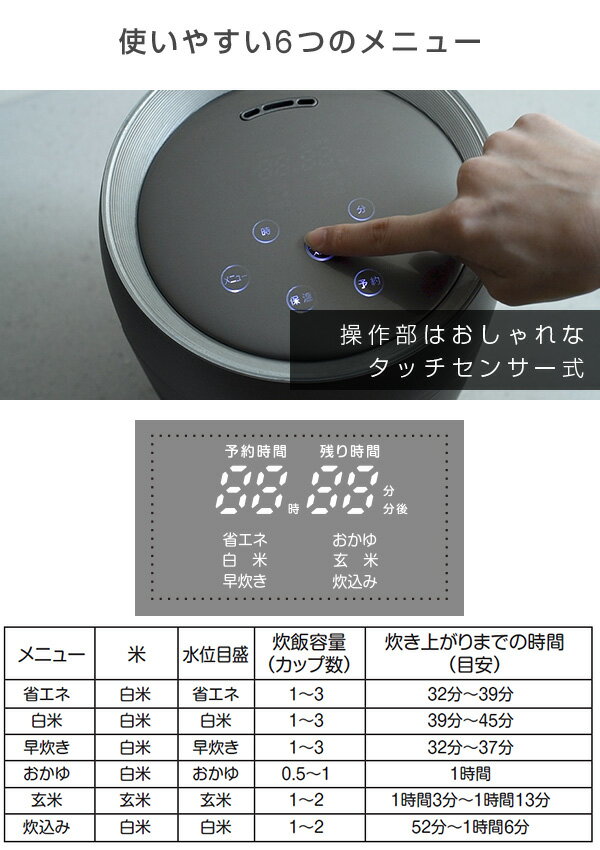 楽天市場】山善 YAMAZEN マイコン式炊飯器 GJH-M300(CG) | 価格比較