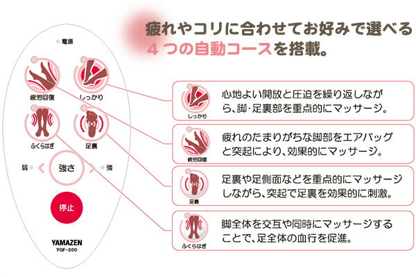 楽天市場】山善 YAMAZEN エアフットラウンジ パッション フットマッサージャー YGF-200 | 価格比較 - 商品価格ナビ