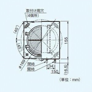 panasonic 自然給気口 FY-GKF42G-W