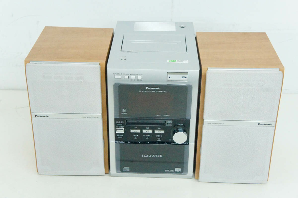 楽天市場】パナソニック Panasonic ＳＤステレオシステム SC-PM710SD-S 