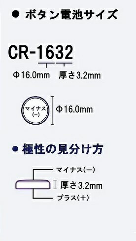 Panasonic リチウム電池 CR1632