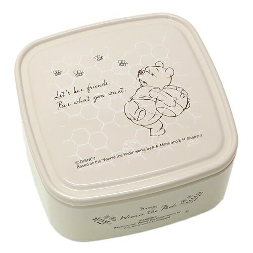 楽天市場 ヤクセル パックランチボックス S お弁当箱 くまのプーさん みつばち アイボリー 価格比較 商品価格ナビ