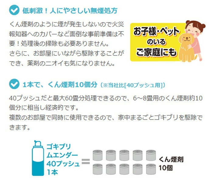 楽天市場】大日本除蟲菊 KINCHO ゴキブリムエンダー 40プッシュ(20ml) | 価格比較 - 商品価格ナビ