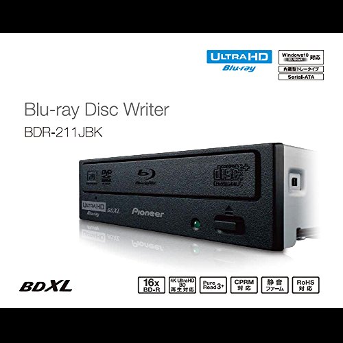 Pioneer Ultra HD対応 BD/DVD/CDライター BDR-211JBK
