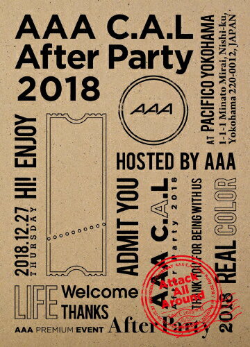 AAA　C．A．L　After　Party　2018/Ｂｌｕ−ｒａｙ　Ｄｉｓｃ/AVXD-92806