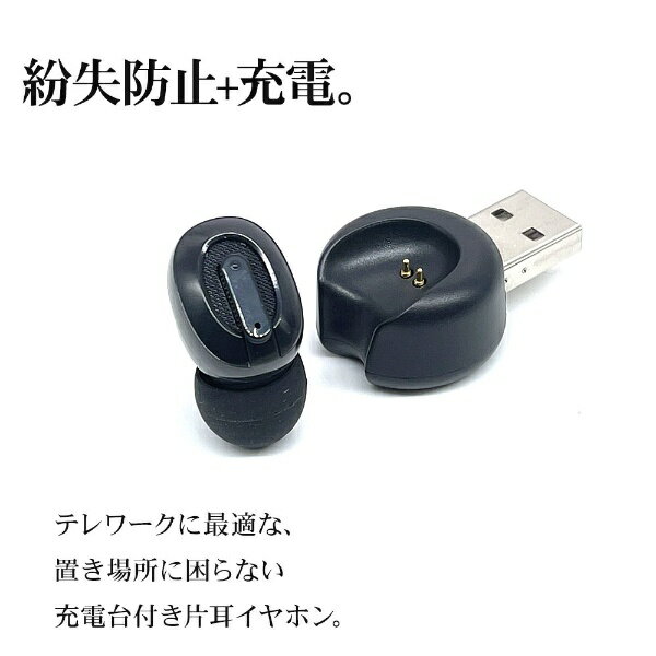 ラスタバナナ 片耳イヤホン ブラック RBTEMMS03BK
