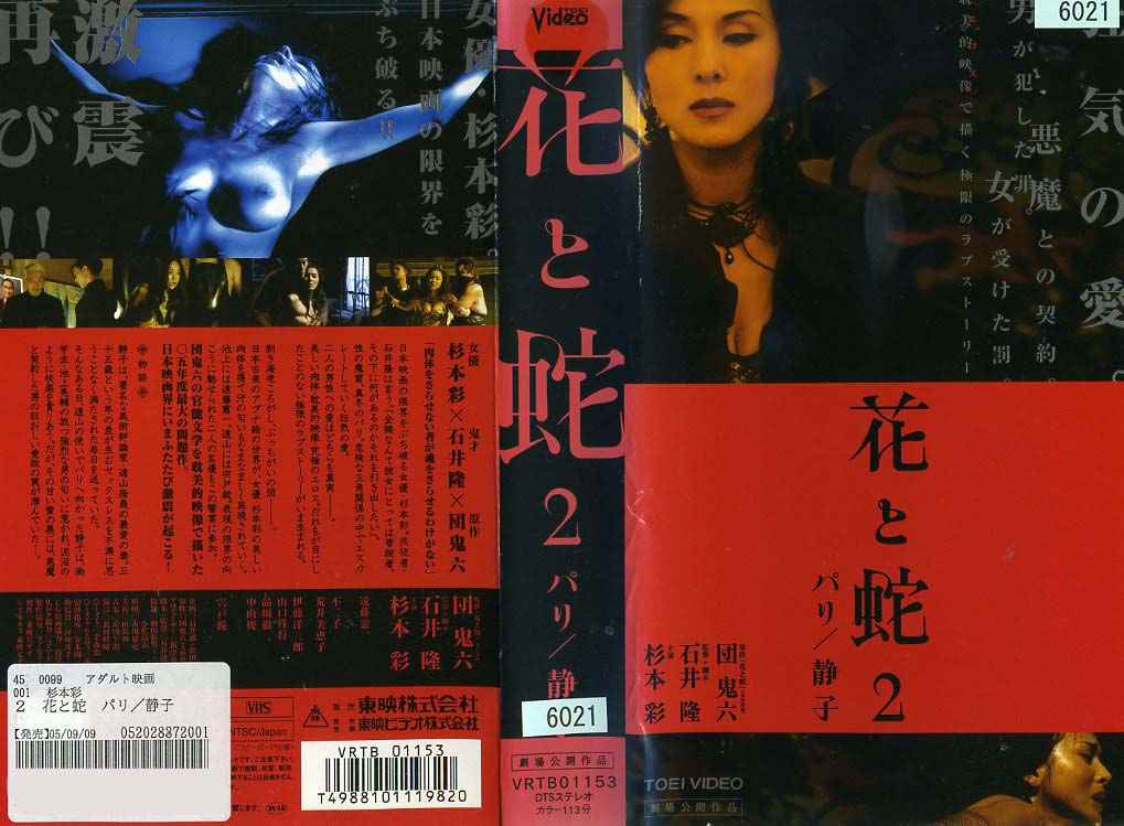 花と蛇2 パリ / 静子 監督:石井隆//杉本彩/遠藤憲一  (ビデオ/VHS)(OA2-09(512-1601)