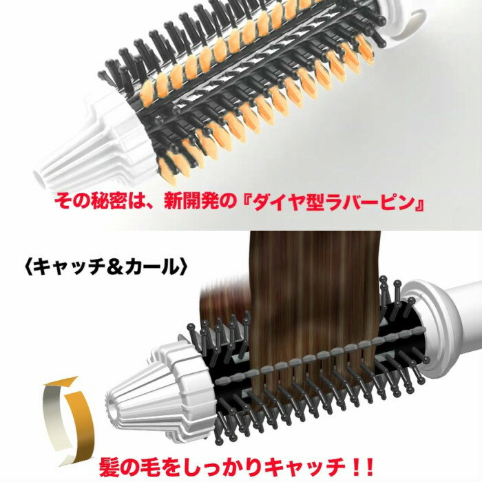 CREATE ION ロールブラシアイロン キャッチ&カール RCIR-G26FP