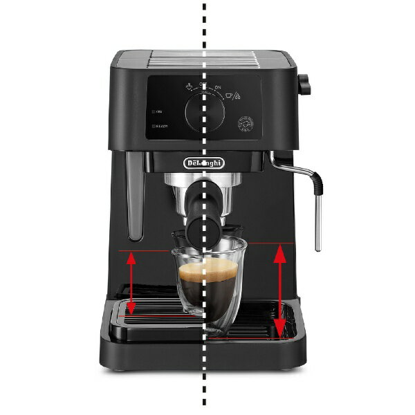 デロンギ(DeLonghi)スティローザ EC235J-BK ブラック - エスプレッソマシン