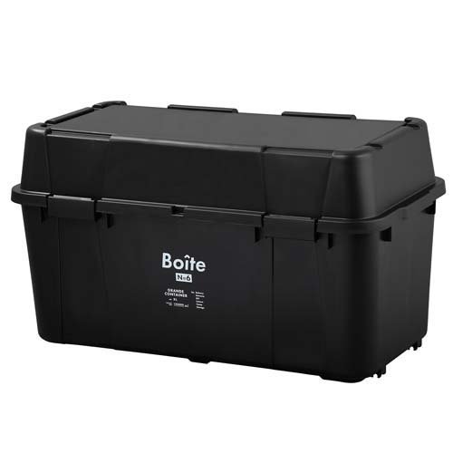 Boiteガレージ ベランダコンテナ 105L ブラック MA-4017(1個)