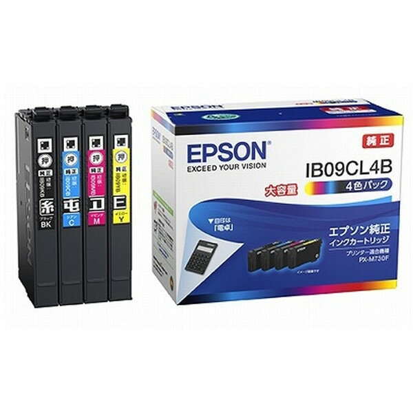 【楽天市場】エプソン販売 EPSON インクカートリッジ IB09CL4B | 価格比較 - 商品価格ナビ